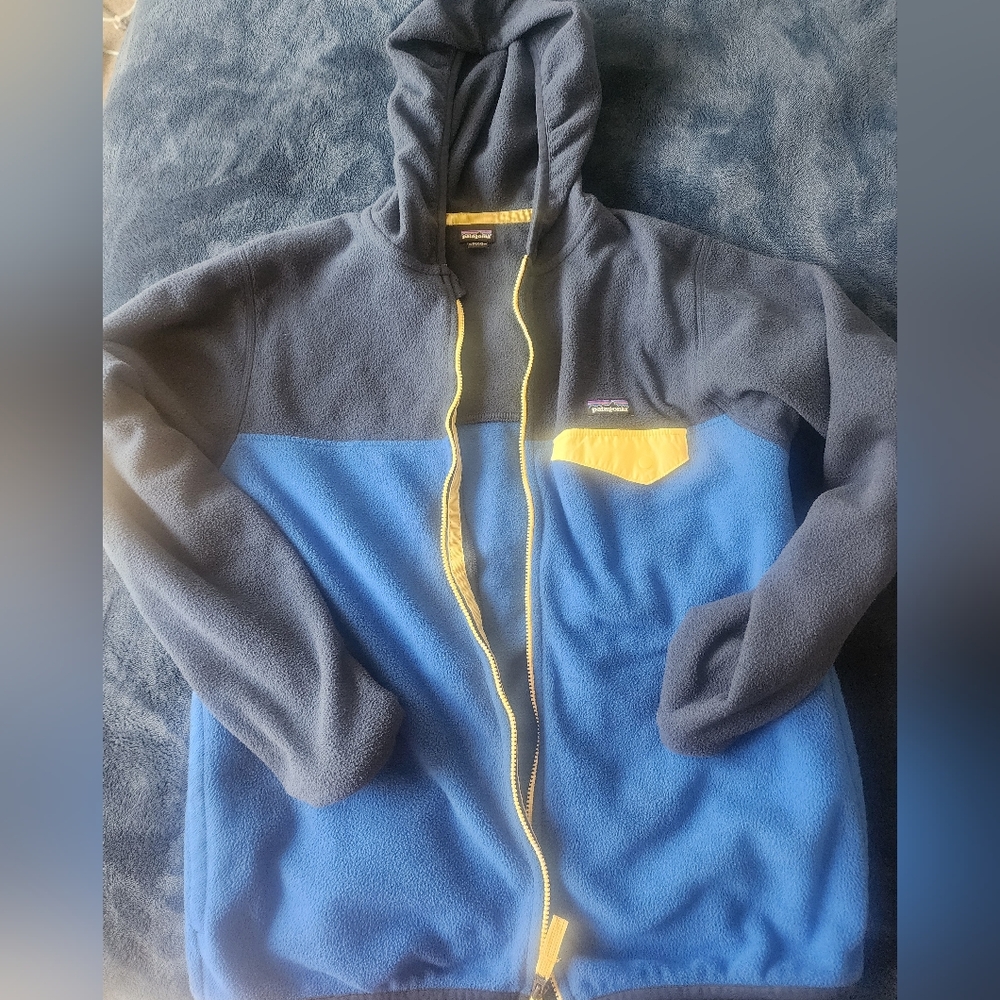 Patagonia Kids Blue and Yellow Jacket